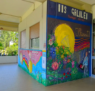 Area del Portico con il Murale